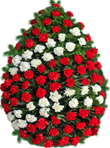 coroana mare garoafe crizanteme