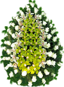 coroana trandafiri orhidee