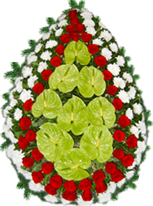 coroana trandafiri crizanteme anthurium