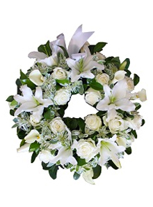 coroana rotunda trandafiri