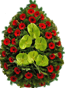 coroana gerbera anthurium