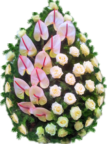 coroana trandafiri anthurium