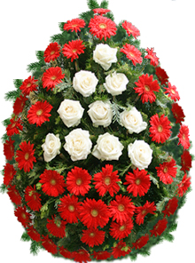 coroana trandafiri gerbera