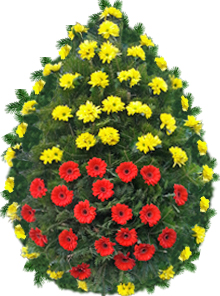 coroana crizanteme gerbera