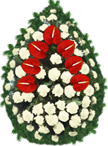 coroana crizanteme anthurium