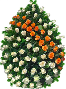 coroana 100 trandafiri