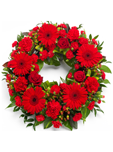 coroana crizanteme trandafiri gerbera