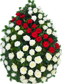 coroana 70 trandafiri