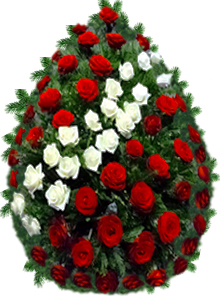 coroana mare trandafiri cu diagonala