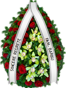 coroana orhidee trandafiri