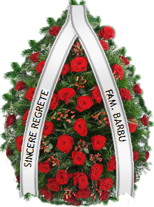 coroana trandafiri rosii