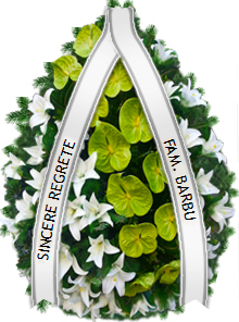 coroana crini anthurium