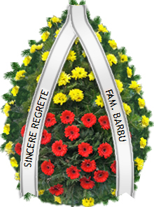 coroana gerbera crizanteme galbene