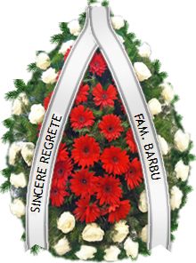 coroana trandafiri gerbera