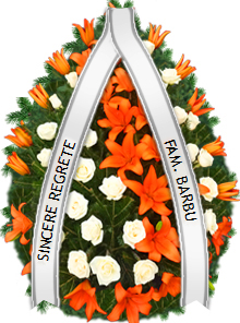 coroana crini si trandafiri