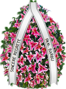 coroana trandafiri si orhidee