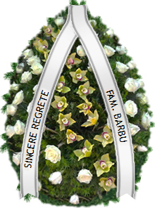 coroana trandafiri si orhidee