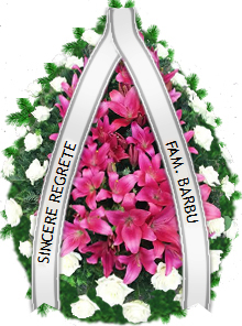 coroana crini si trandafiri