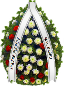 coroana crizanteme trandafiri