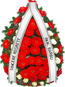 coroana gerbera trandafiri