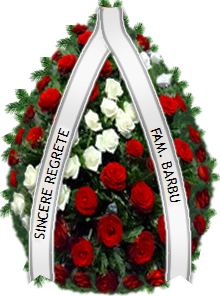 coroana mare trandafiri cu diagonala