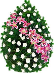 coroana crini trandafiri