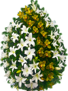 coroana crini orhidee