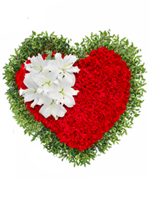 inima funerara garoafe crini